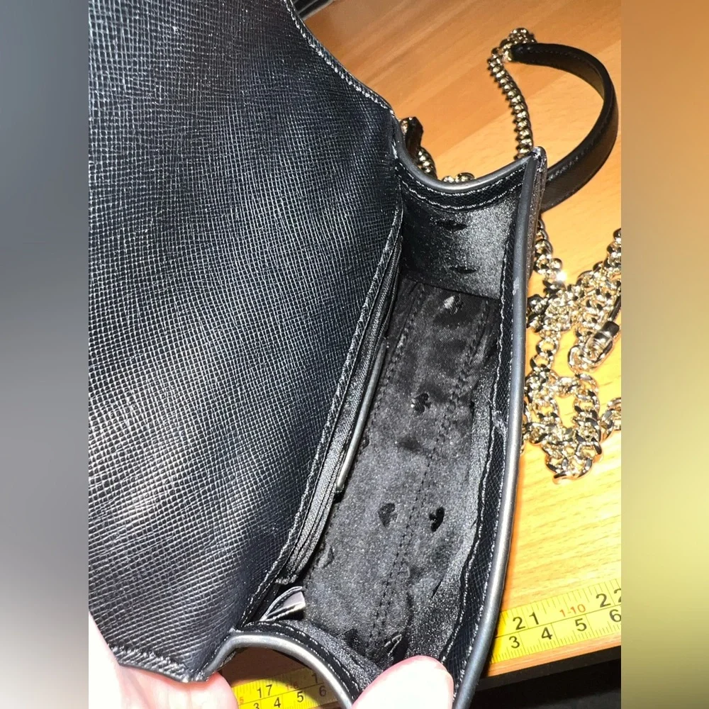 Kate Spade Darcy Black Glitter Micro Mini Purse NWOT